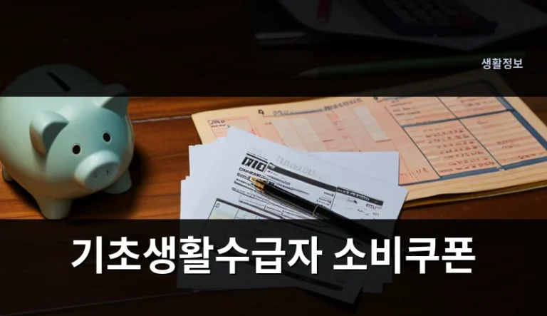 기초생활수급자 소비쿠폰 현금 지급과 바우처 차이